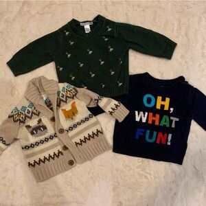 Boys 12 month sweater lot bundle